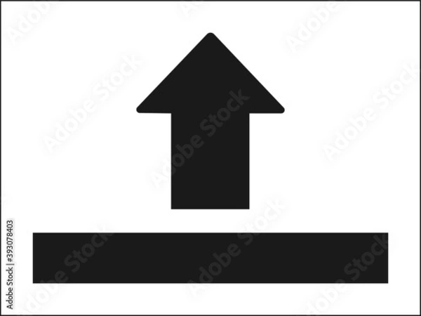 Fototapeta upload icon simple vector illustration