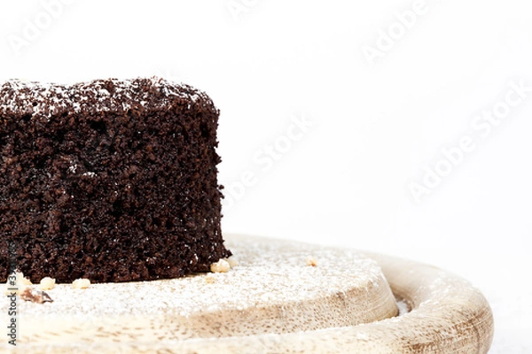 Obraz schokotörtchen mit Puderzucker