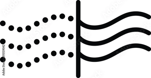 Obraz Air purifier. Air filter icon. Solid Particle Filter