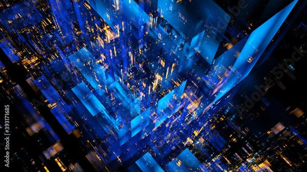 Fototapeta Abstract fractal illustration for creative design