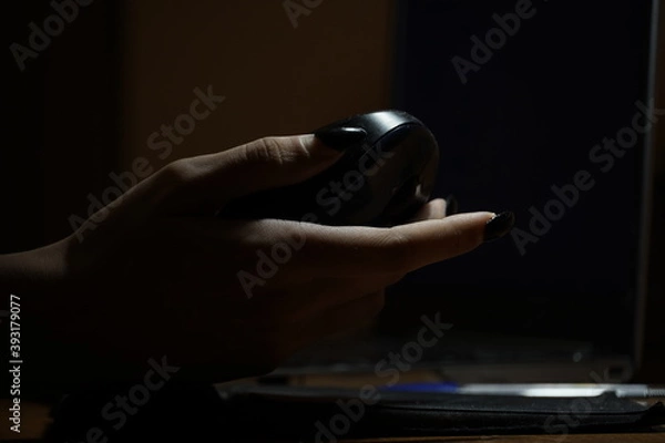 Obraz hand and computer