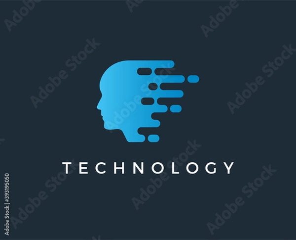 Obraz minimal technology logo template - vector illustration