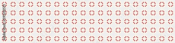 Fototapeta Abstract Cross Pattern Dots Logo generative computational art illustration