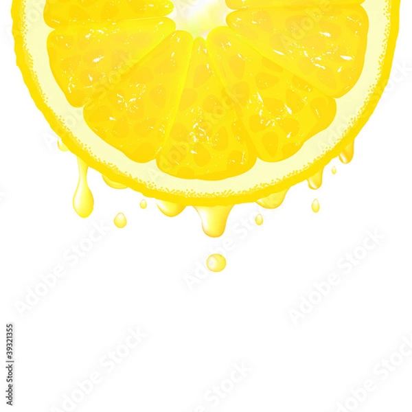 Obraz Lemon Segment With Juice