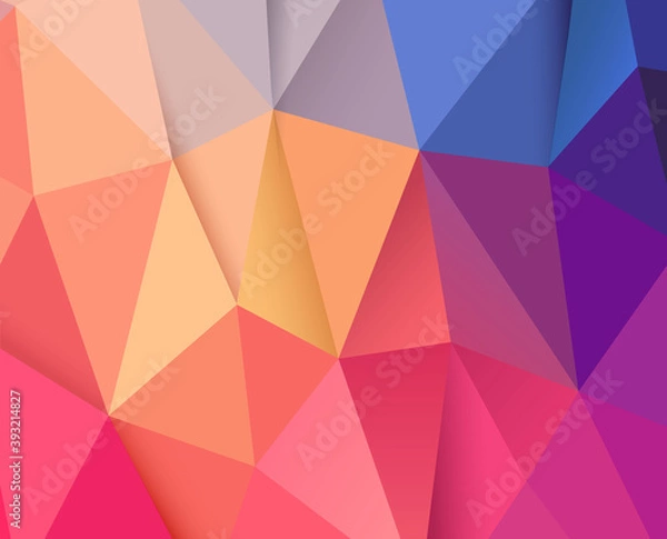Fototapeta abstract low poly vector background illustration