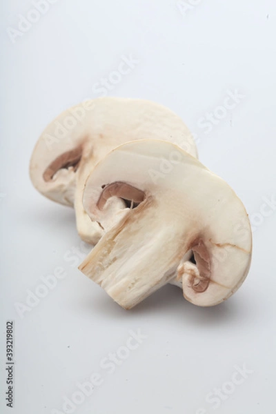 Fototapeta Close up of button mushrooms