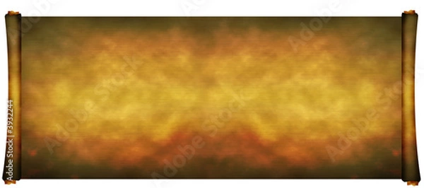 Obraz Long ancient scroll with stains