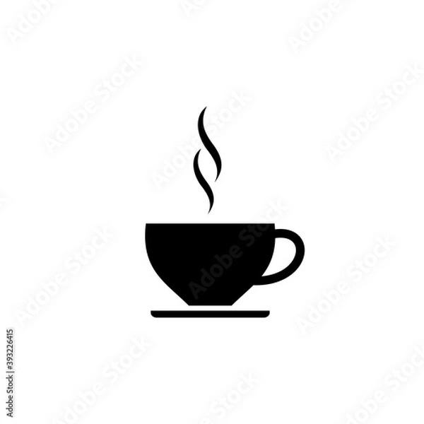 Fototapeta coffee cup icon vector. cup a coffee icon vector.