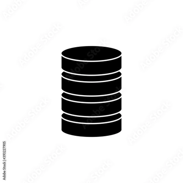 Fototapeta Database icon vector. database vector icon