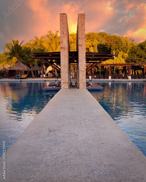 Obraz pool bar in Mexico