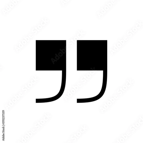 Obraz Quote icon vector. Quotation mark symbol