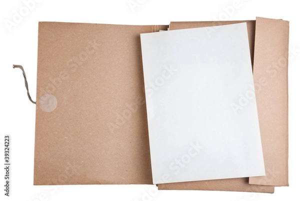 Fototapeta old paper with file