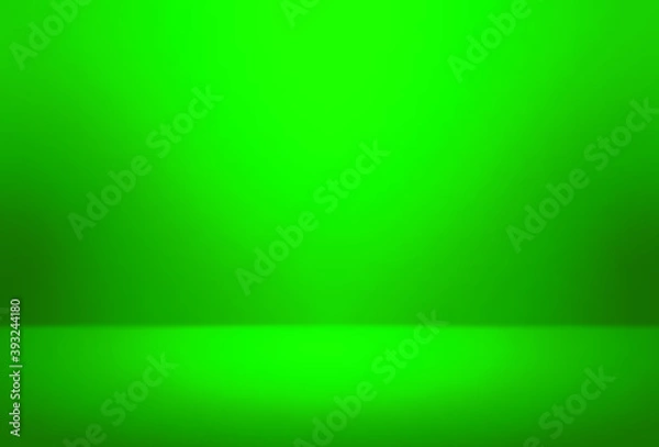 Fototapeta Green empty room studio gradient used for background and display your products- Vector
