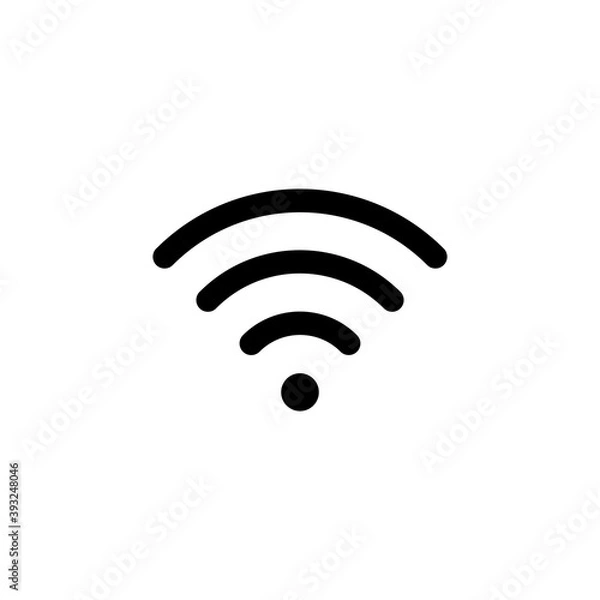 Fototapeta Wifi icon vector. signal vector icon. Wireless  icon vector