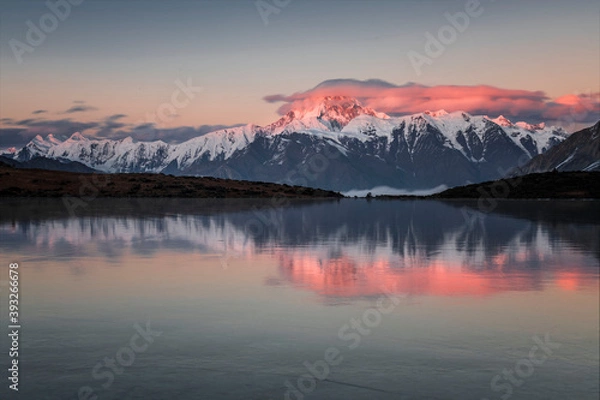 Obraz 中国四川甘孜康定里所海看贡嘎雪山