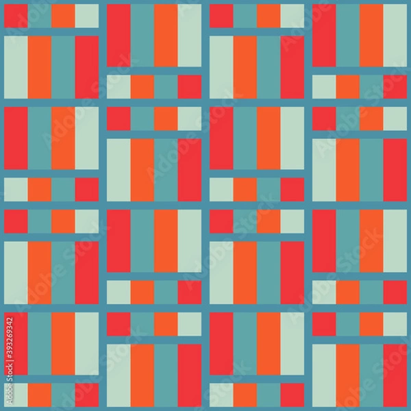 Fototapeta Decorative repeating pattern. Simple abstract accent for any surface.