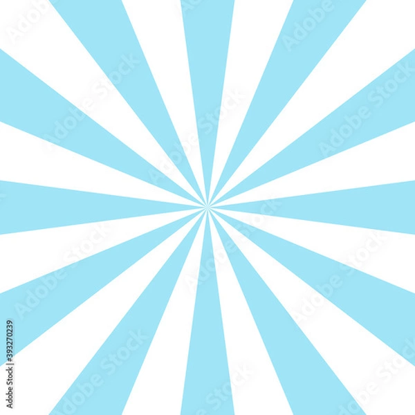 Fototapeta Sunlight retro faded background. Pale blue color burst background.