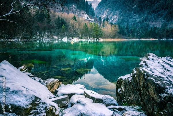 Obraz 中国四川阿坝九寨沟风光