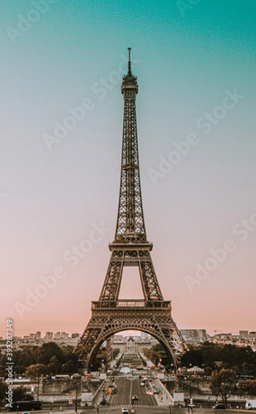 Fototapeta eiffel tower city