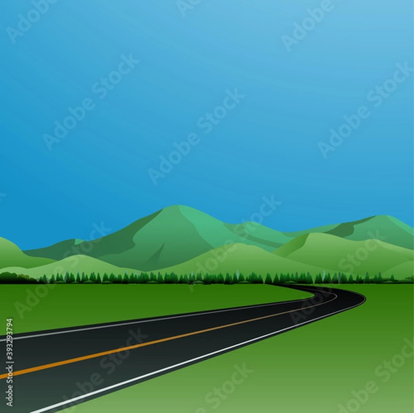 Obraz Forest road. Living