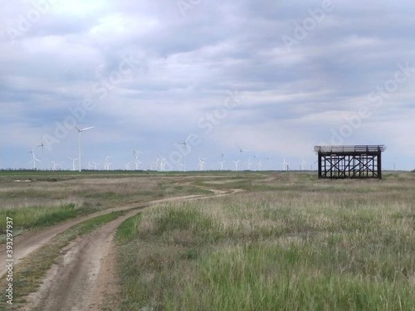 Obraz wind farm in the field
