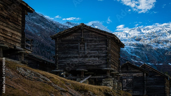 Obraz Walliser Stadel, Saas Fee