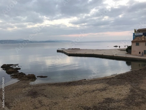 Fototapeta view of the sea and the port