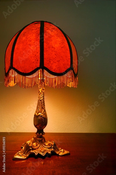 Obraz antique table lamp