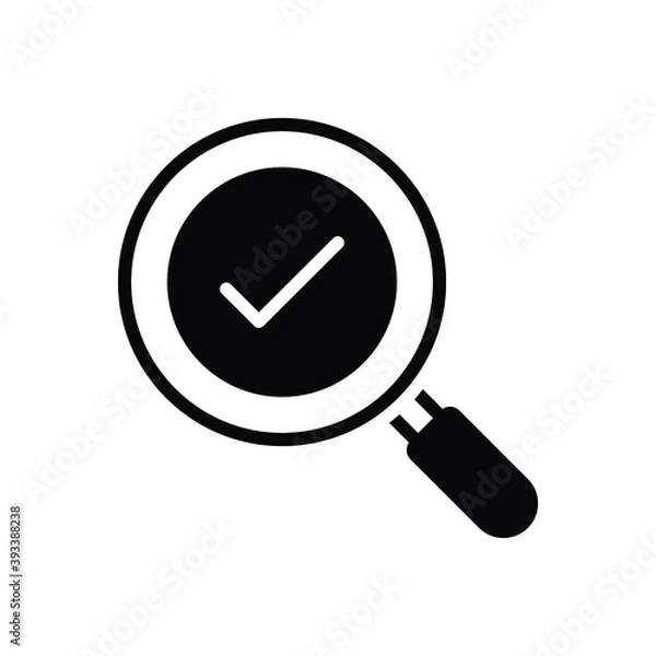 Fototapeta Black solid icon for found