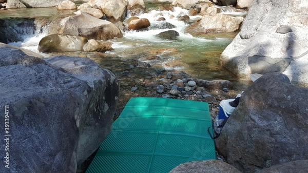 Fototapeta 한국의  계곡 -  휴식이 있는 여름  휴가