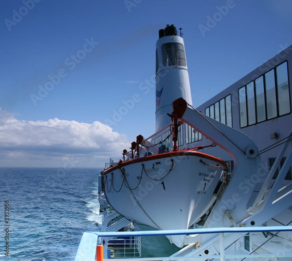 Obraz On a ferry boat