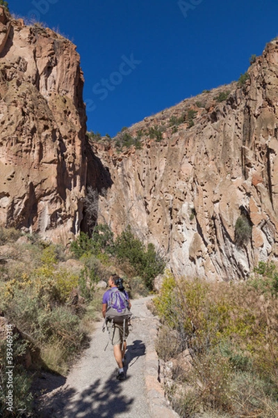 Obraz Photographer at Bandelier National Monument