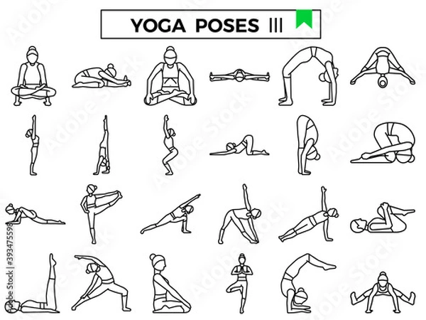 Obraz yoga poses