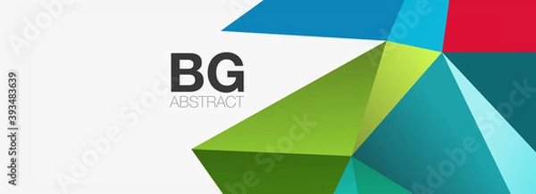 Fototapeta 3d mosaic abstract backgrounds, low poly shape geometric design