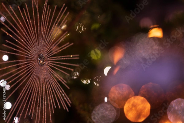 Obraz クリスマス素材　きらびやかなオーナメント