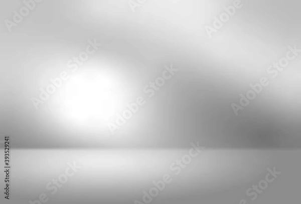 Fototapeta Gray empty room studio gradient used for background and display your products - Vector	
