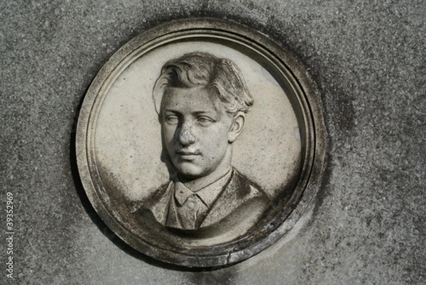 Obraz Grabmal mit Abbild