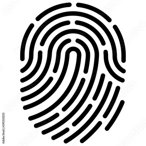 Fototapeta Biometric Identification Vector 