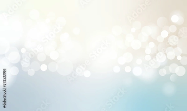 Fototapeta Bokeh silver gold and white background with texture. Bokeh colorful glows sparkle beautiful New year day concept. and used for background and display your product.
