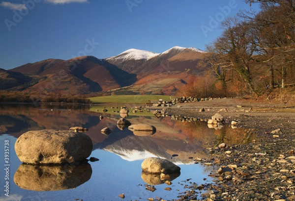 Obraz Mountain reflections in Derwent Water