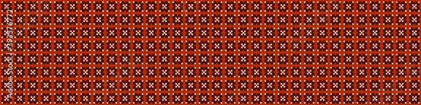 Fototapeta Abstract Cross Pattern Dots Logo generative computational art illustration