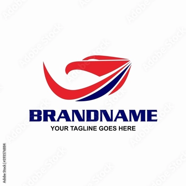 Fototapeta Patriot Eagle Head Logo