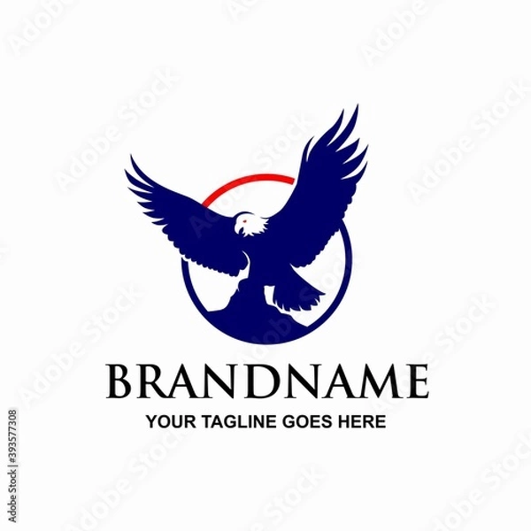 Obraz Eagle Spread Wing on Stone