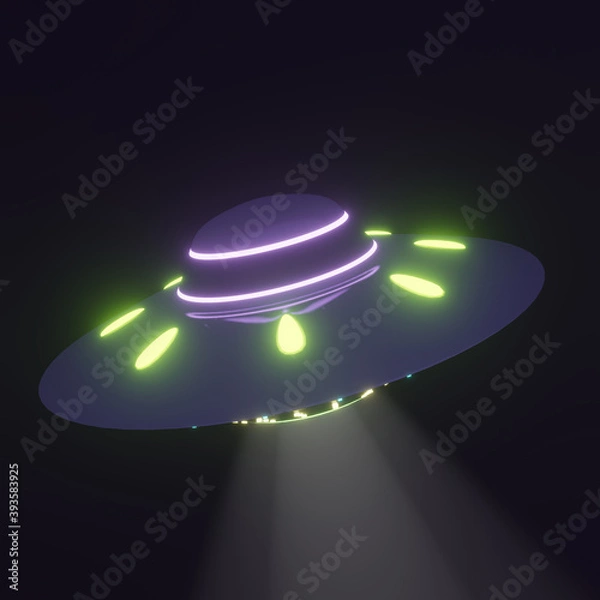 Obraz UFO in the darkness
