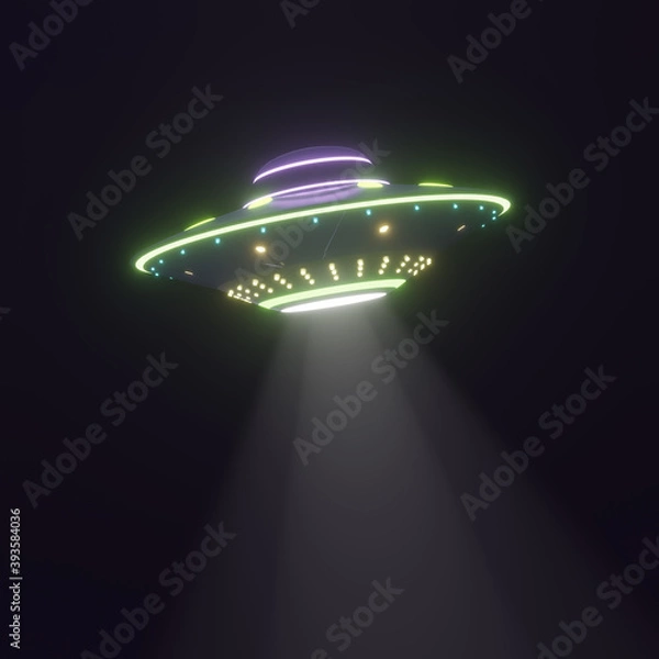 Obraz UFO in the darkness