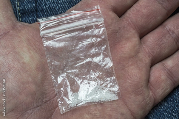 Obraz Crystal Meth in der Hand