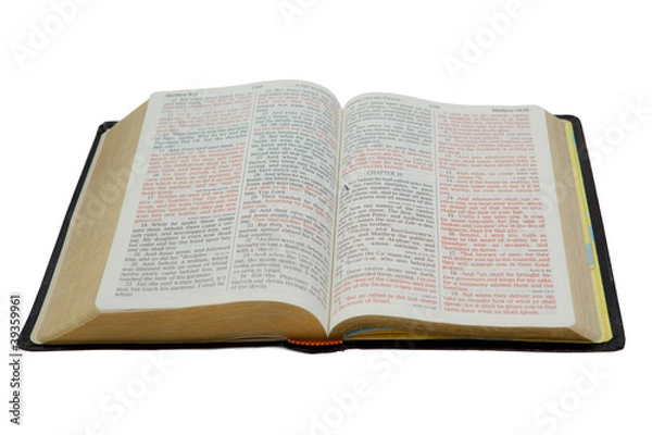 Obraz Bible Isolated on White