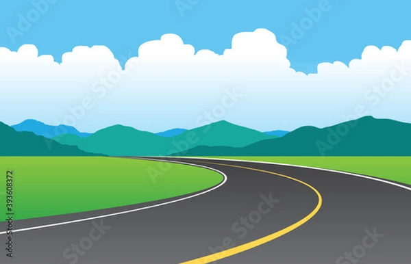 Obraz road to the mountains