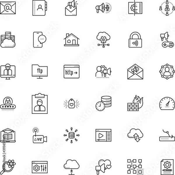 Fototapeta internet vector icon set such as: sign symbol, electronic, green, chemistry, minimalistic, cap, template, cancel, door, film, laboratory, antivirus, fun, full, student, tune, setting, exchange