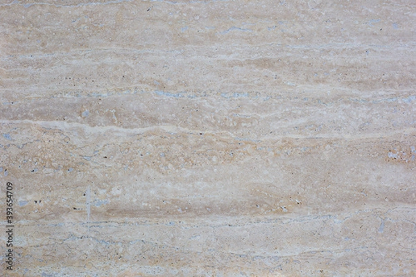 Fototapeta Polished beige marble. Real natural marble stone texture and surface background.